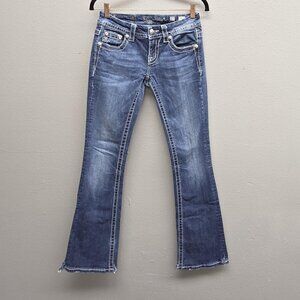 Miss Me Jeans Womens 27 Bootcut DK222B Embellished Flare Denim 31 Inseam